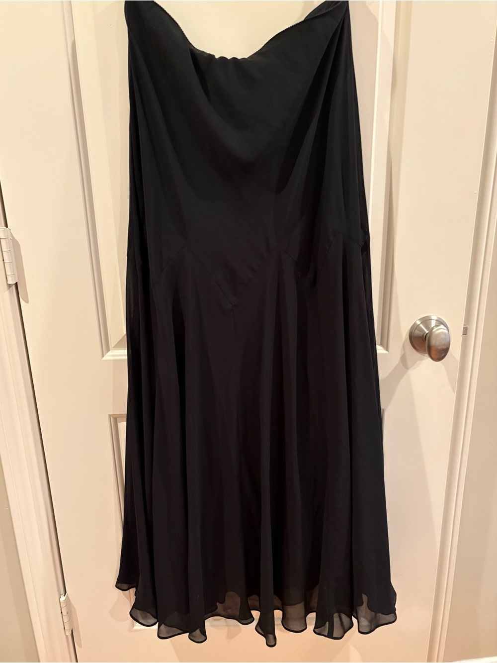 Alex Petite Classic Black Women's Formal Chiffon Skirt XL Worn Once
